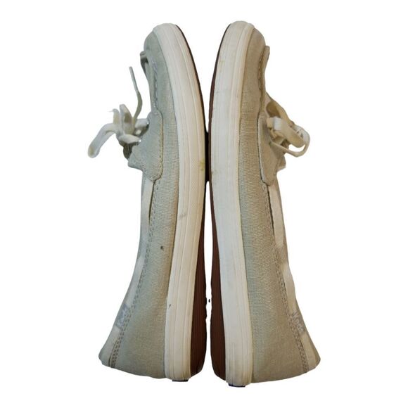 Keds Ortholite Silver Metallic Linen Boat Shoe Size 7 - Picture 5 of 7